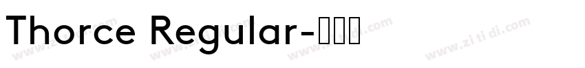 Thorce Regular字体转换